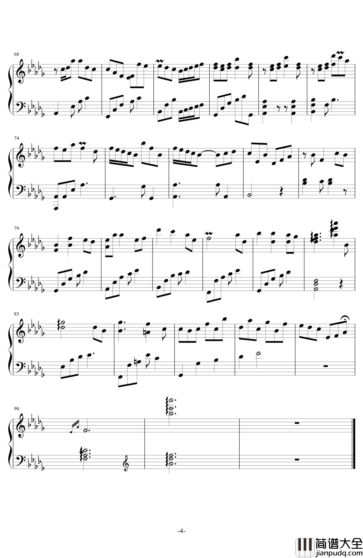 Pure_White钢琴谱_V.K克