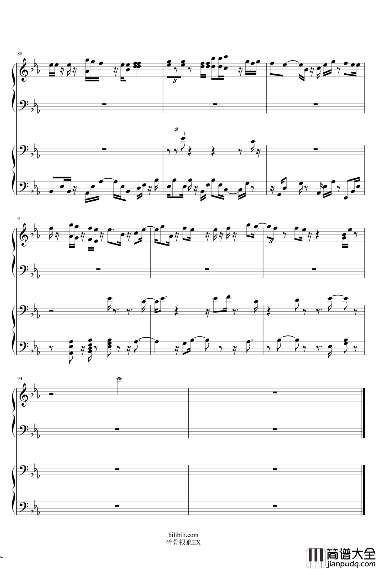 君に赠る诗钢琴谱_送给你的诗_Duff