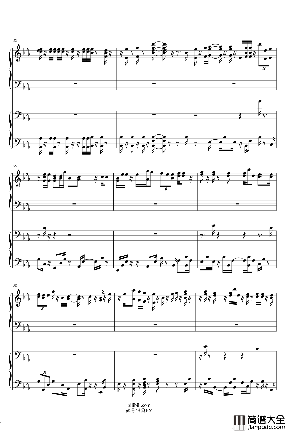 君に赠る诗钢琴谱_送给你的诗_Duff