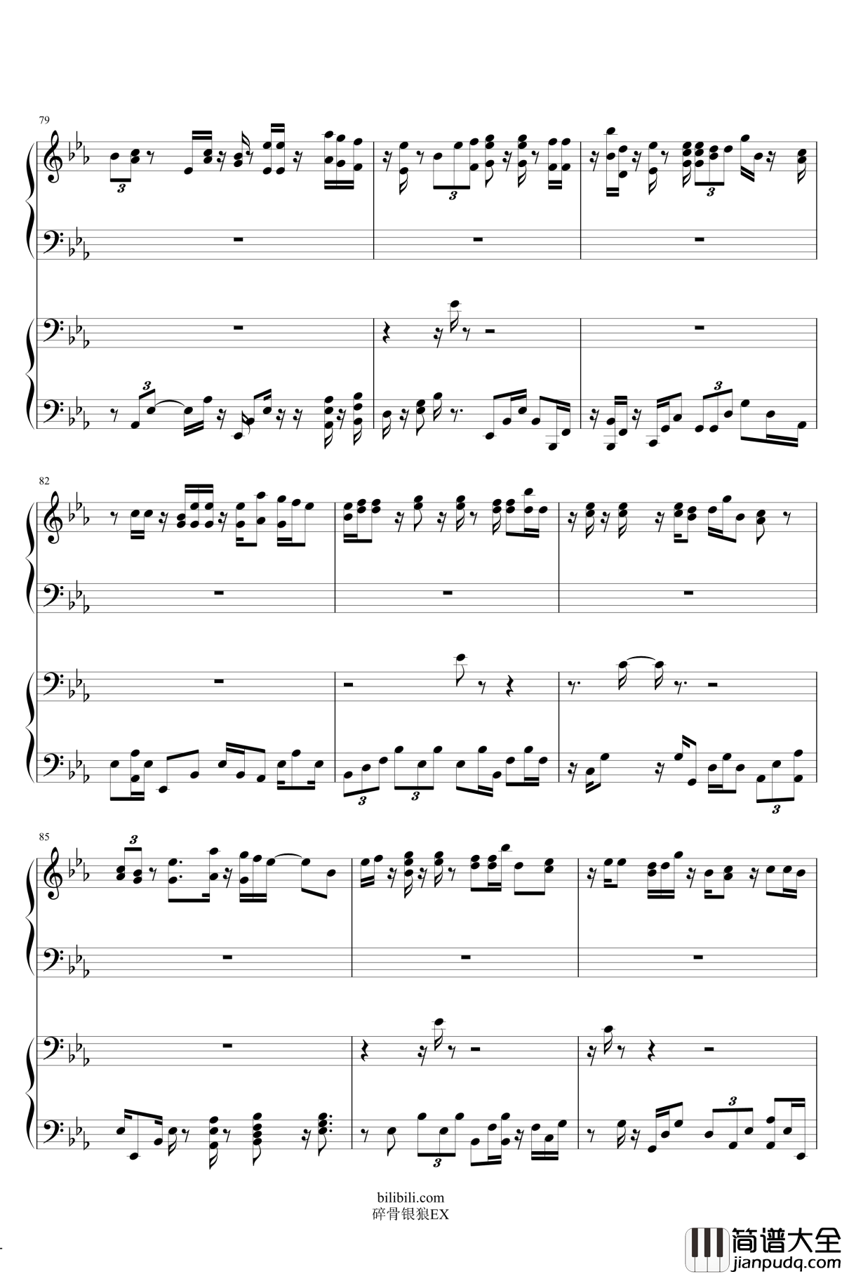 君に赠る诗钢琴谱_送给你的诗_Duff