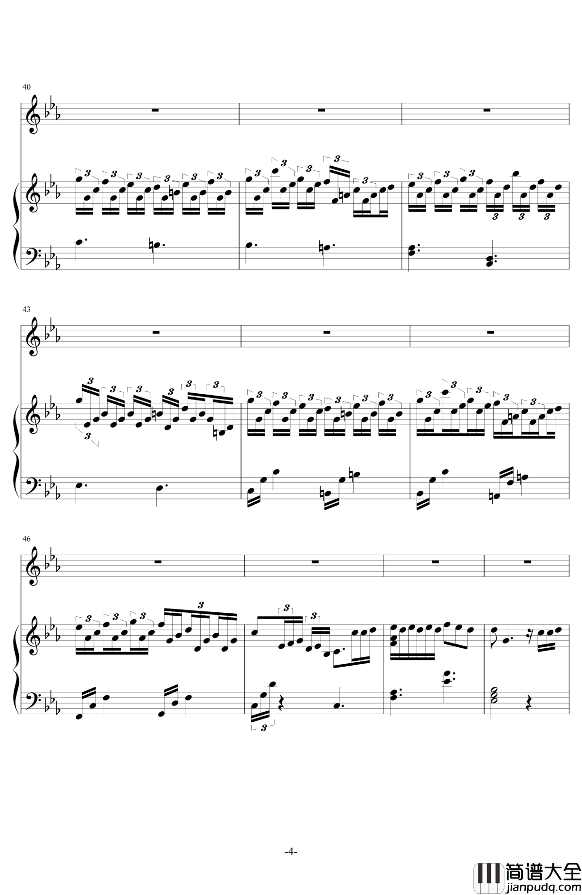 passion_cachee钢琴谱_宫本笑里