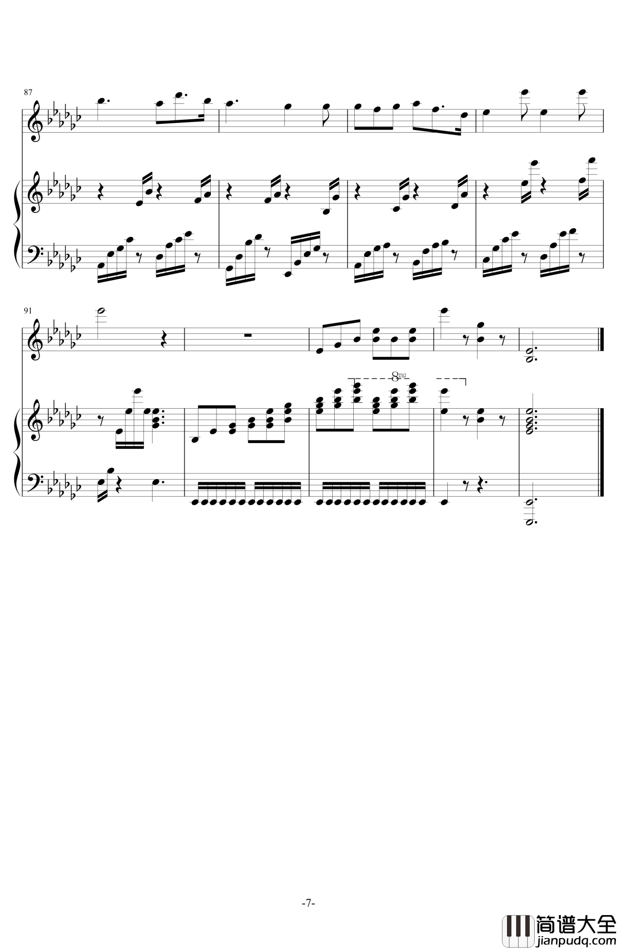 passion_cachee钢琴谱_宫本笑里