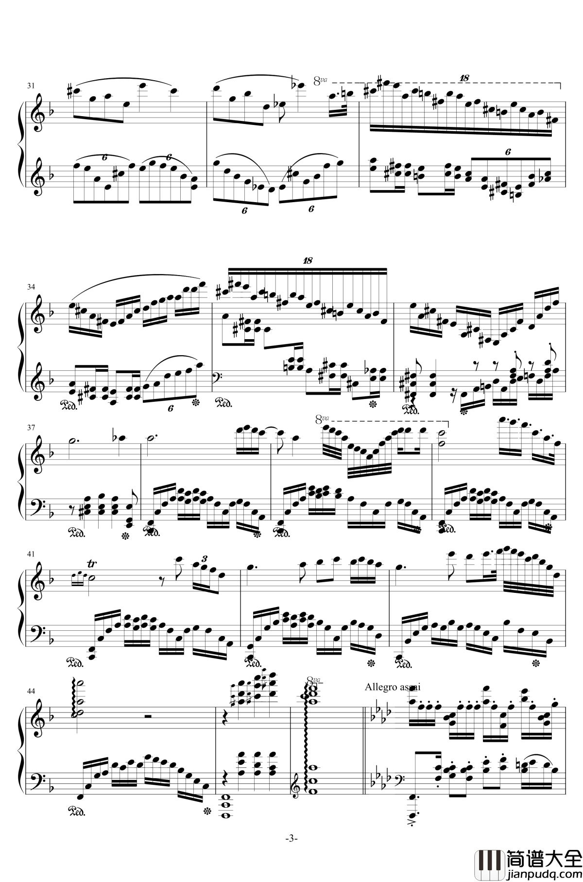 F大调叙事曲品月钢琴谱_airoad