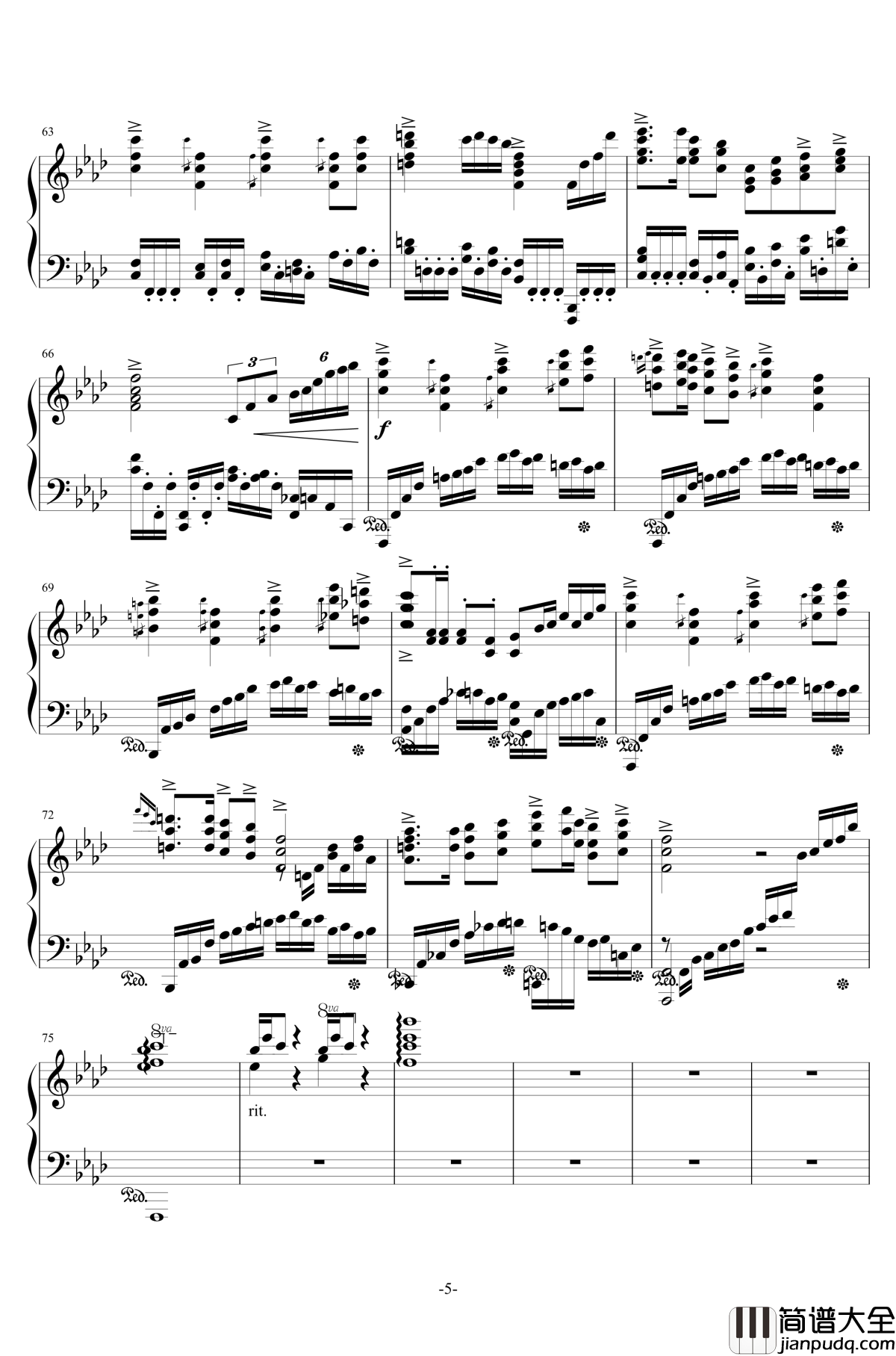 F大调叙事曲品月钢琴谱_airoad