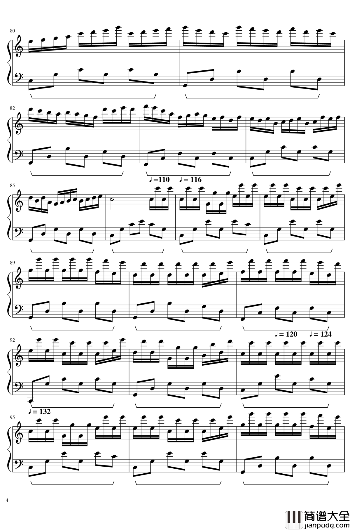 新年好2018钢琴谱_世界名曲