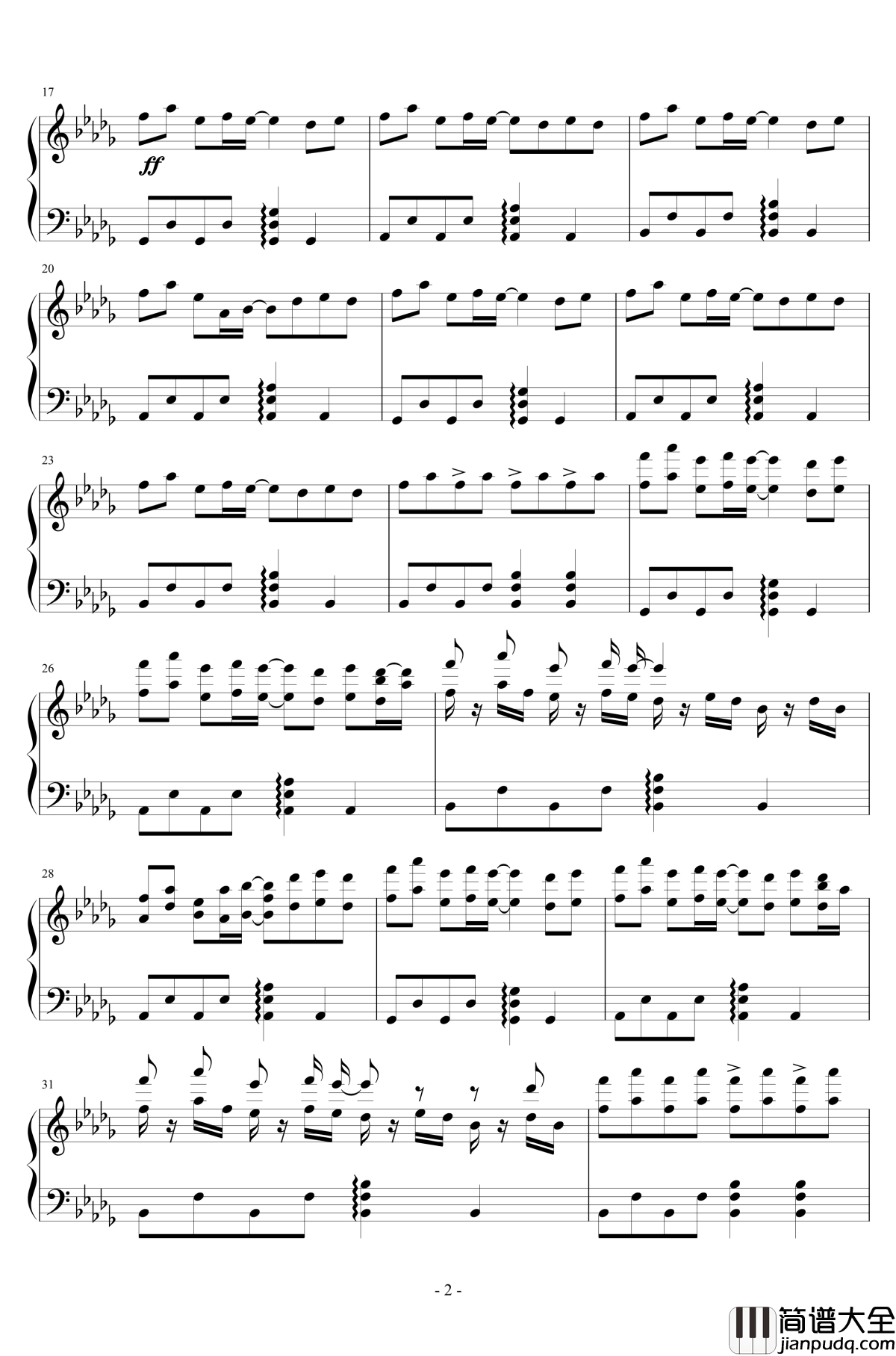 China_X钢琴谱_徐梦圆