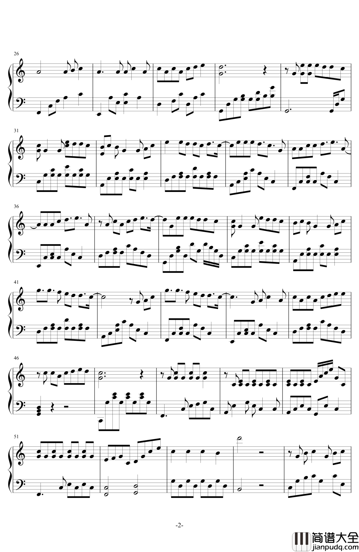 我想你永远不会知道钢琴谱_王博文