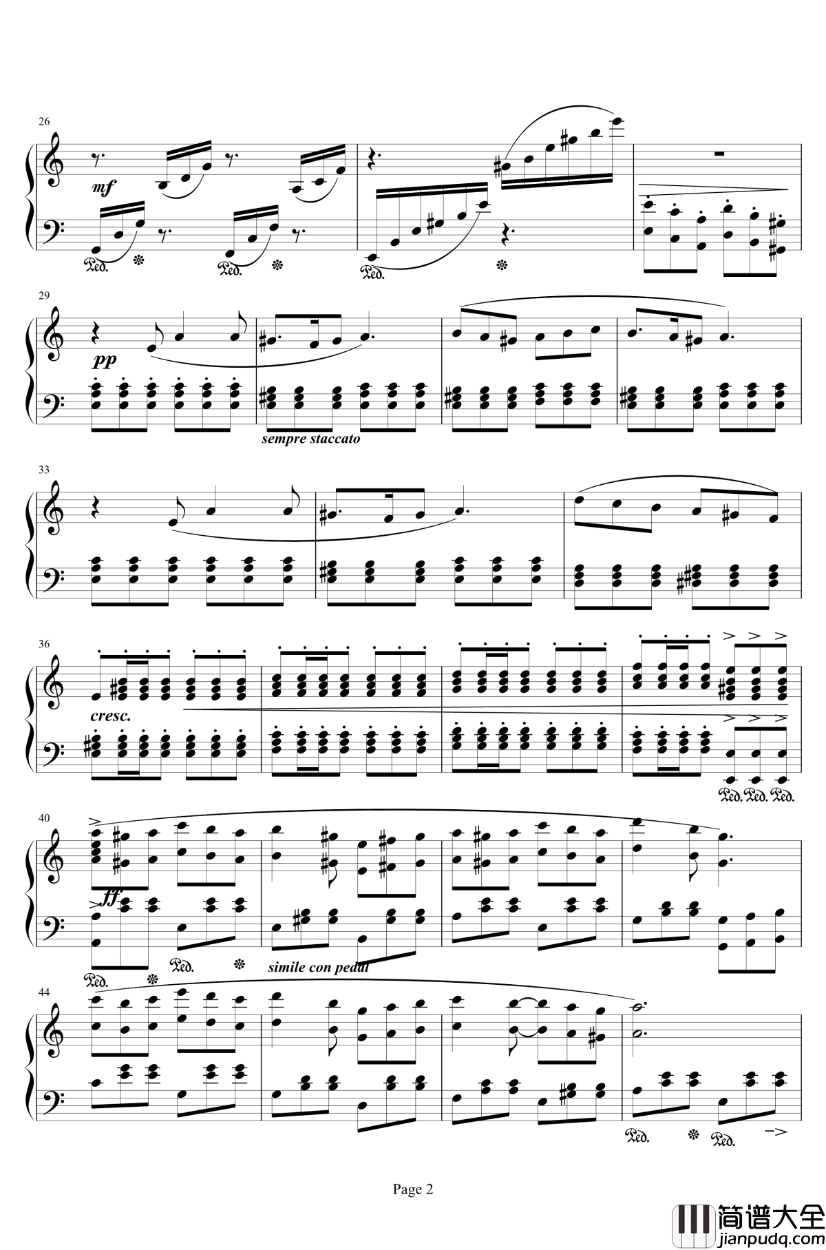 Vamo'alla_Flamenco钢琴谱_最终幻想