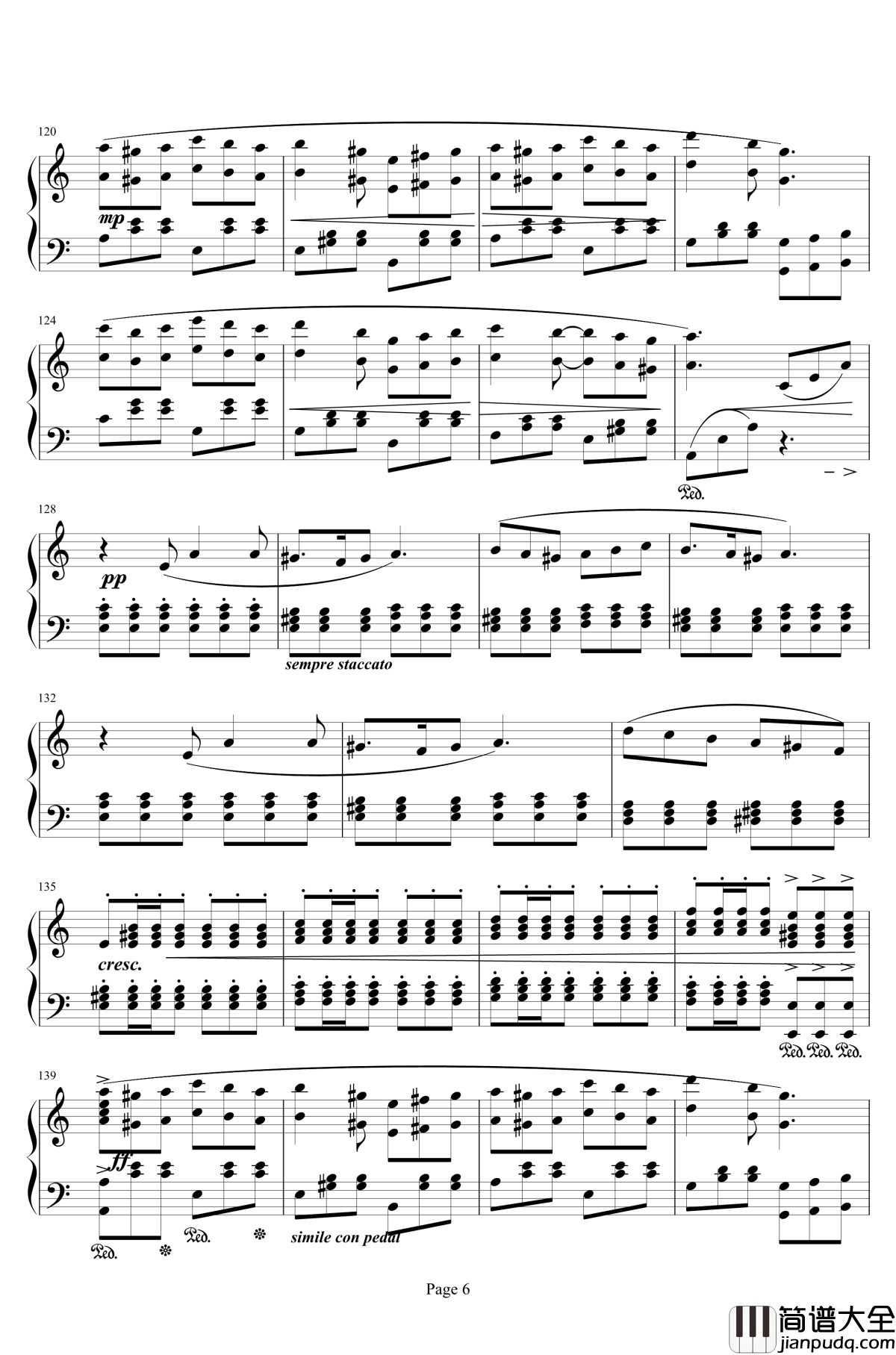 Vamo'alla_Flamenco钢琴谱_最终幻想