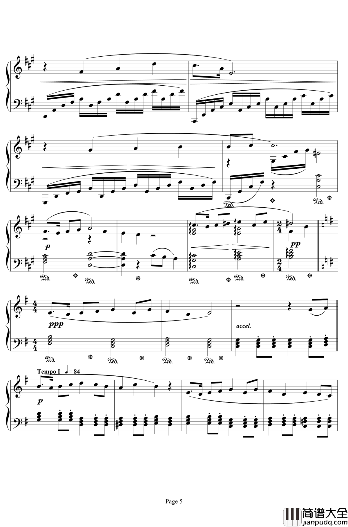 Ronfaure钢琴谱_最终幻想