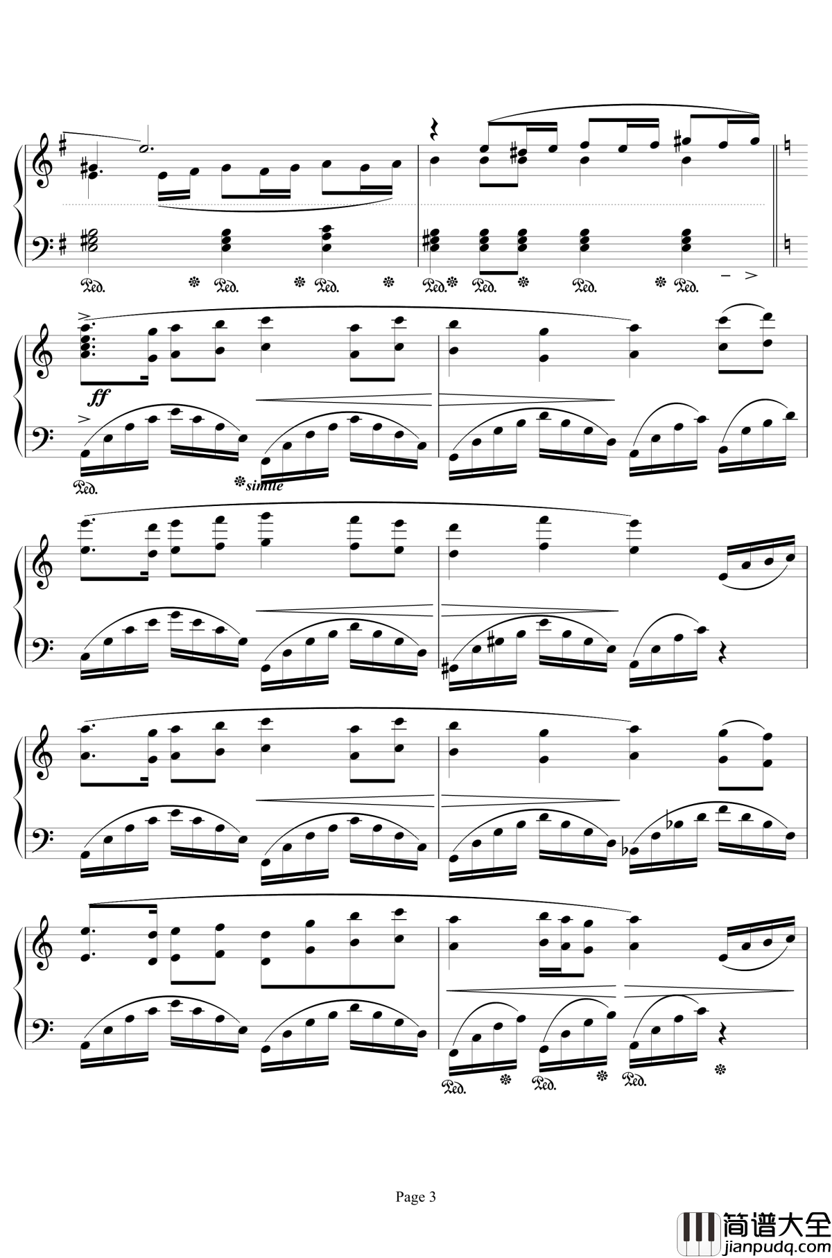 Ronfaure钢琴谱_最终幻想