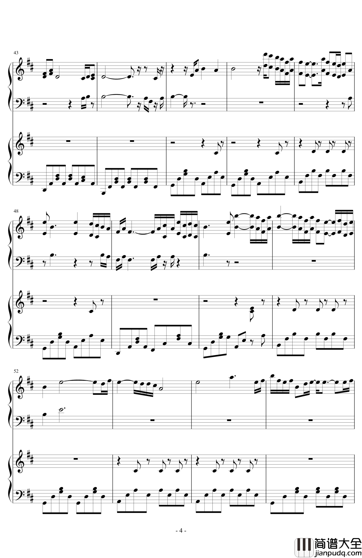 和兰花在一起钢琴谱_雅尼