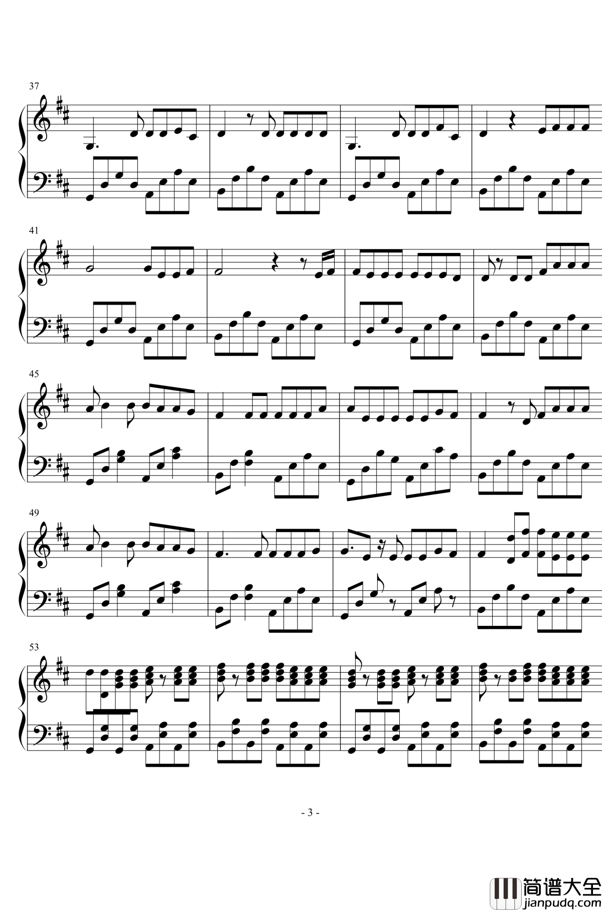 Something_just_like_this钢琴谱_Andrew_Taggart