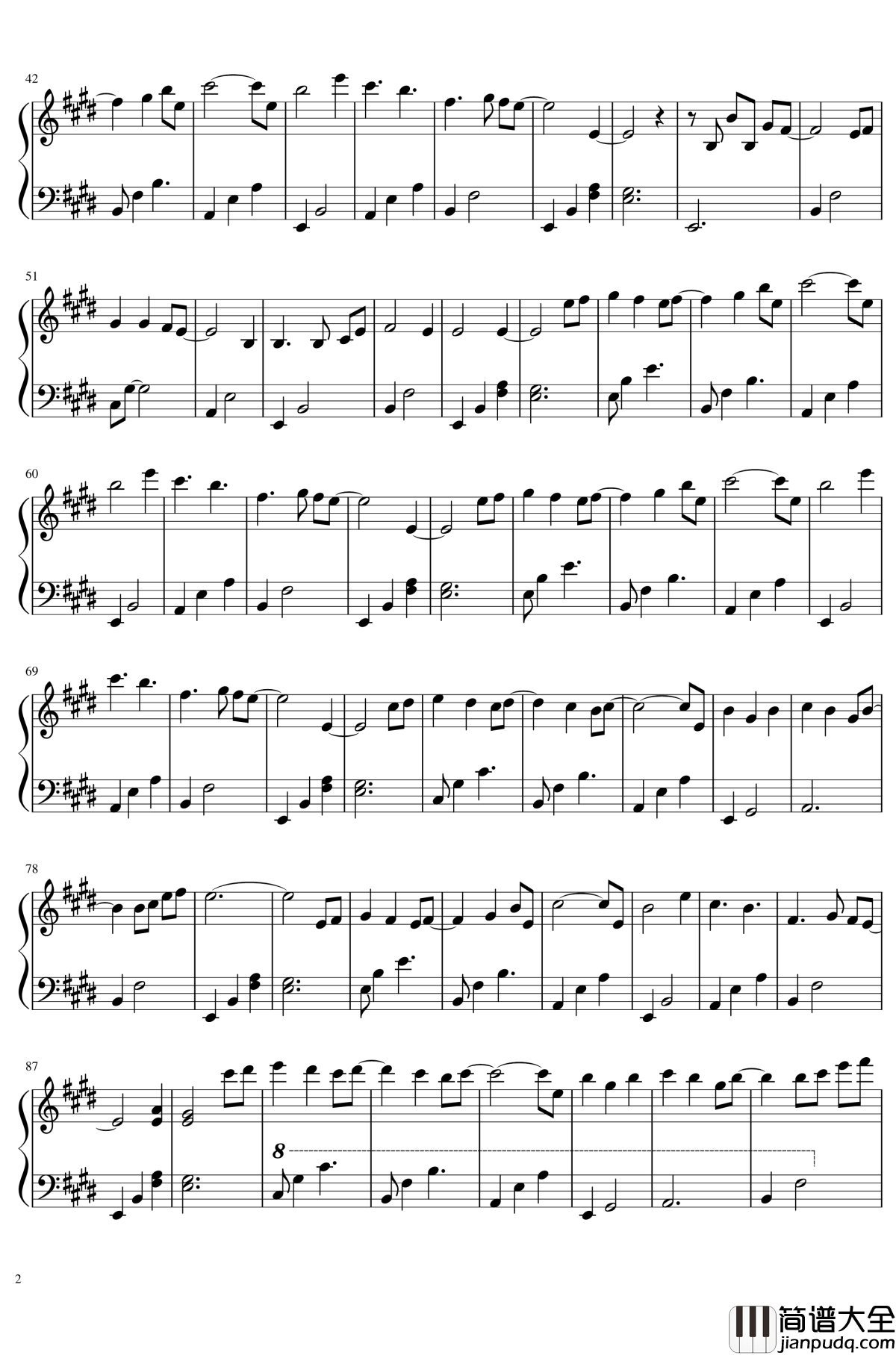 莎莉花园钢琴谱_威廉·巴特勒·叶芝