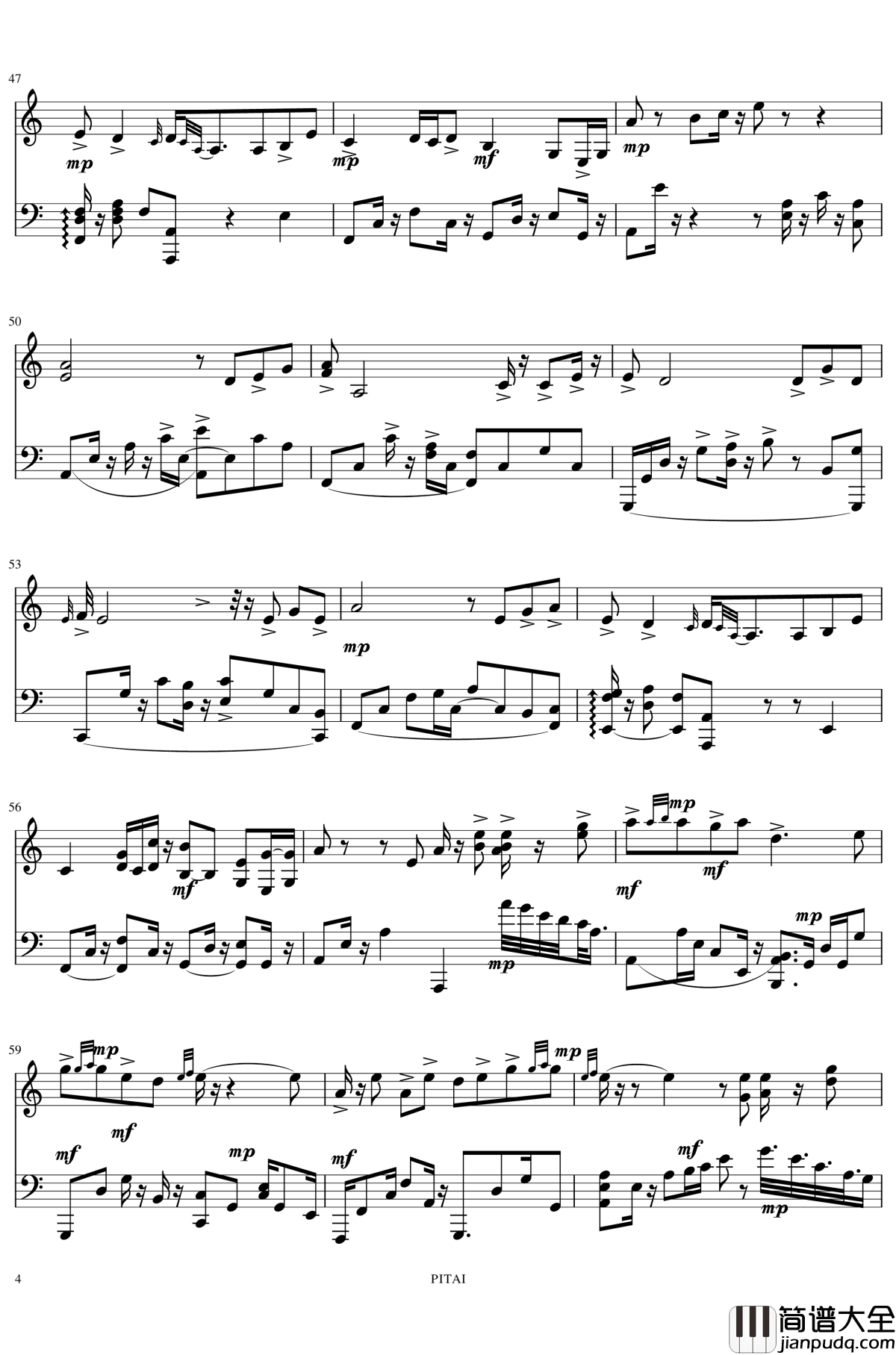 半壶纱钢琴谱_刘珂矣