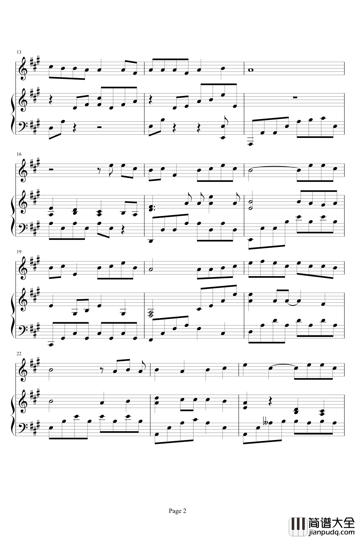 青花瓷钢琴谱_周杰伦_弹唱谱