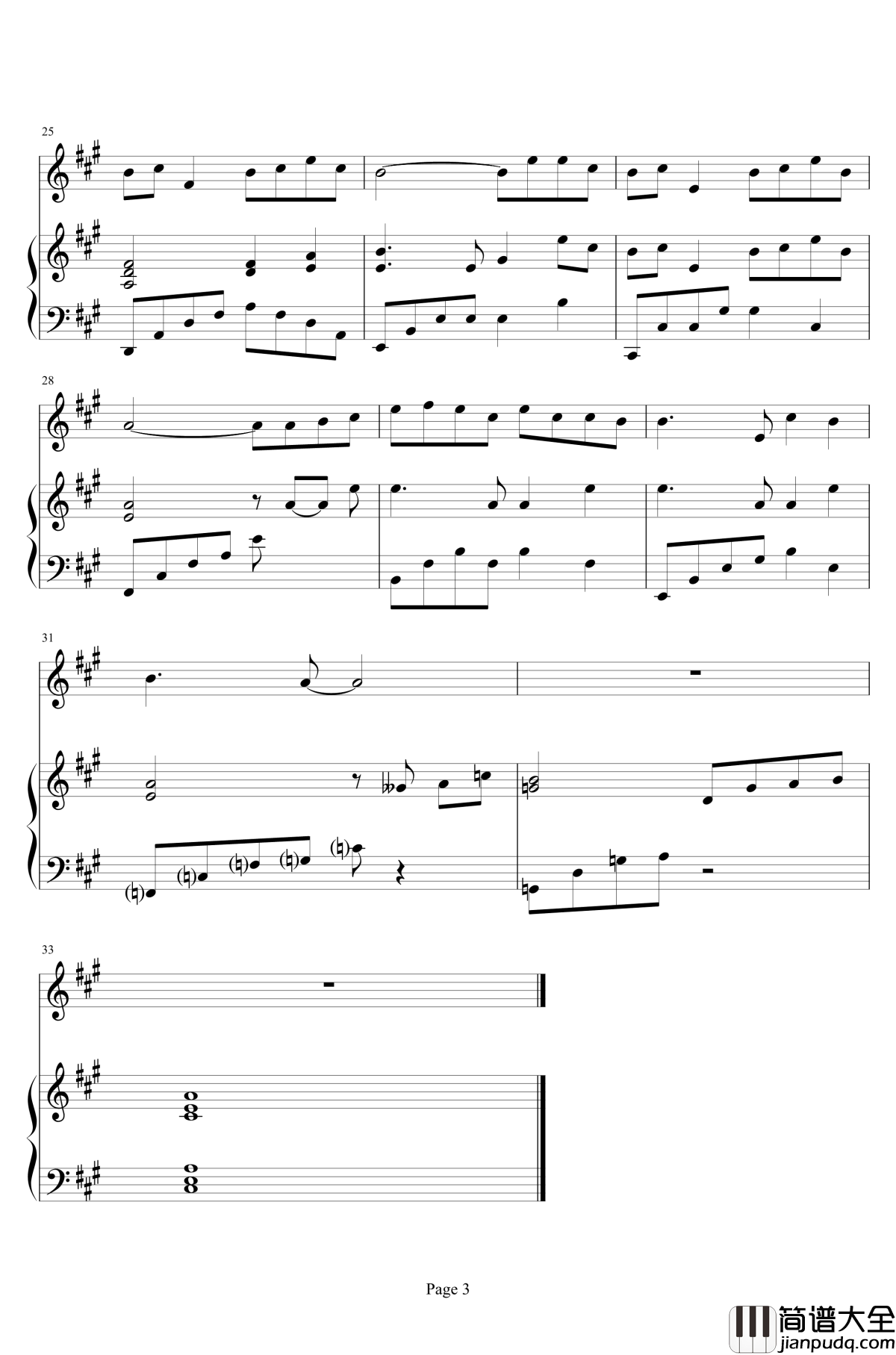 青花瓷钢琴谱_周杰伦_弹唱谱