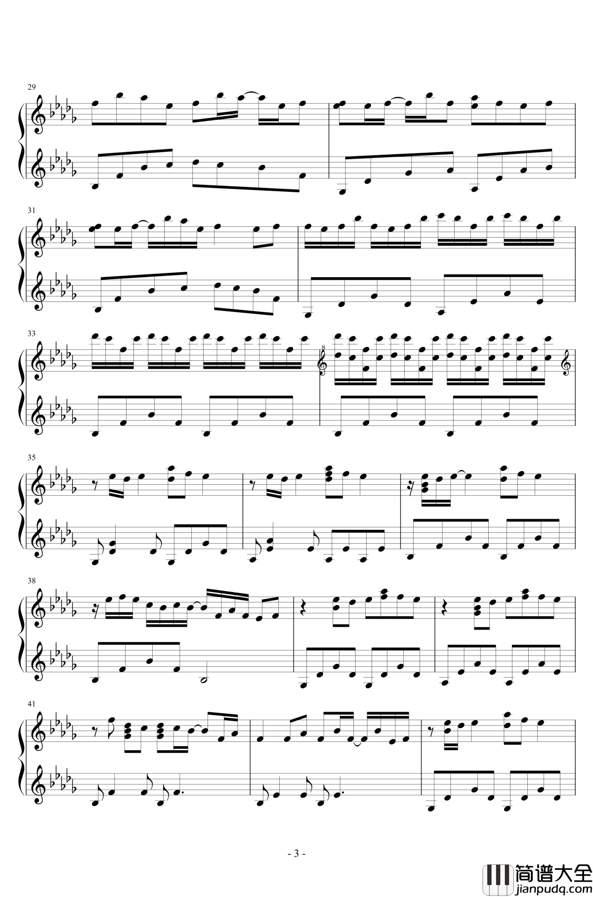 Luv_Letter钢琴谱_情书_完全版_DJ_Okawari