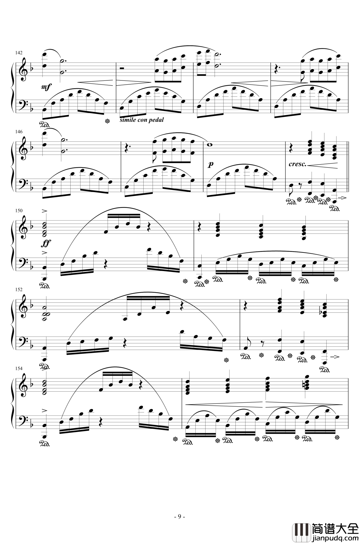 FFXI钢琴谱_故事主题_最终幻想