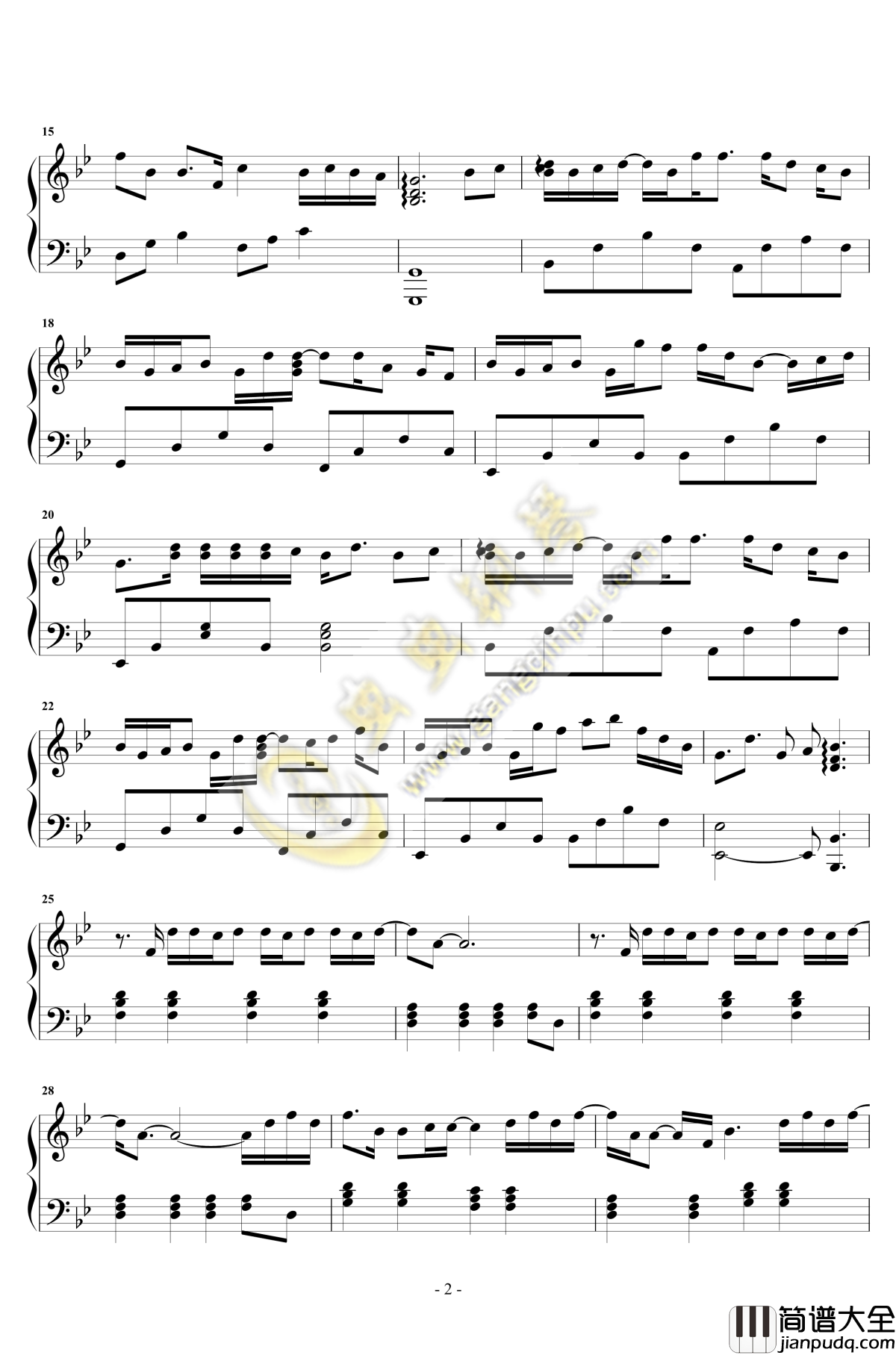 体面钢琴谱_独奏_于文文