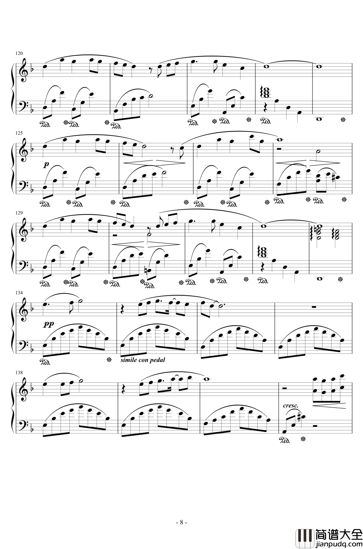 FFXI钢琴谱_故事主题_最终幻想