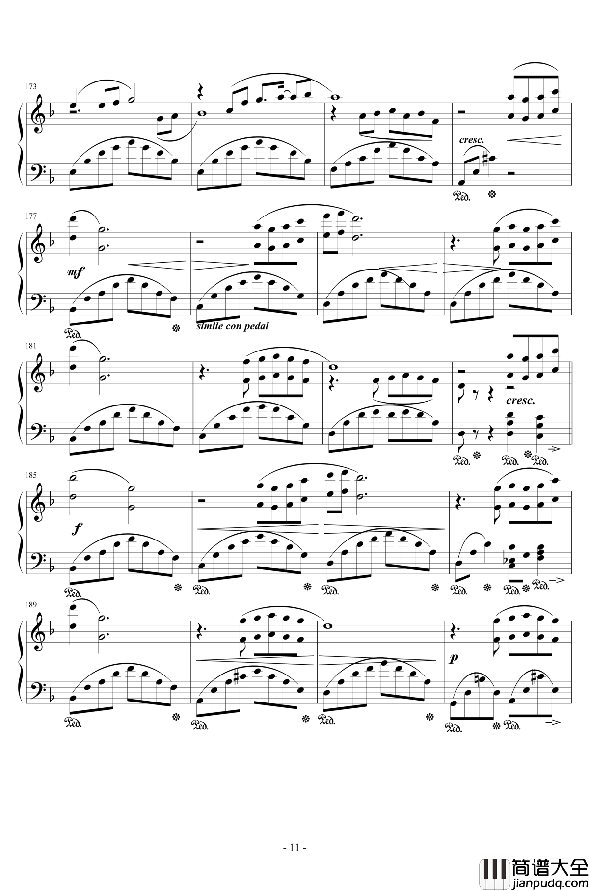 FFXI钢琴谱_故事主题_最终幻想