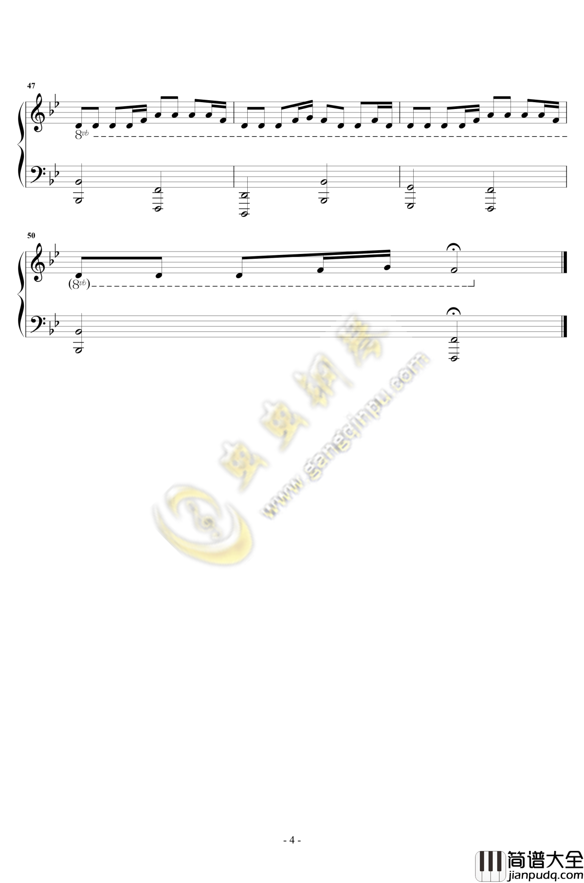 体面钢琴谱_独奏_于文文