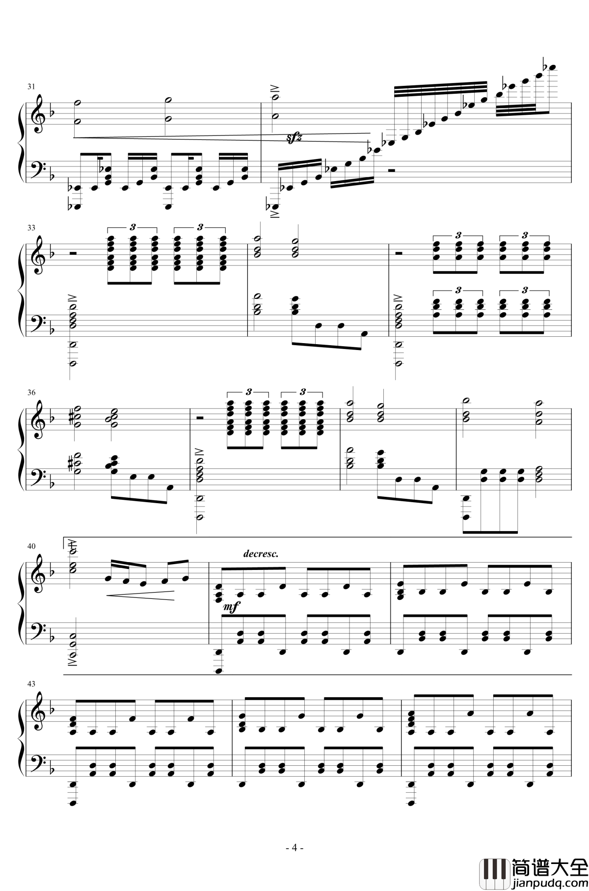 美シキ歌钢琴谱_尼尔机械纪元