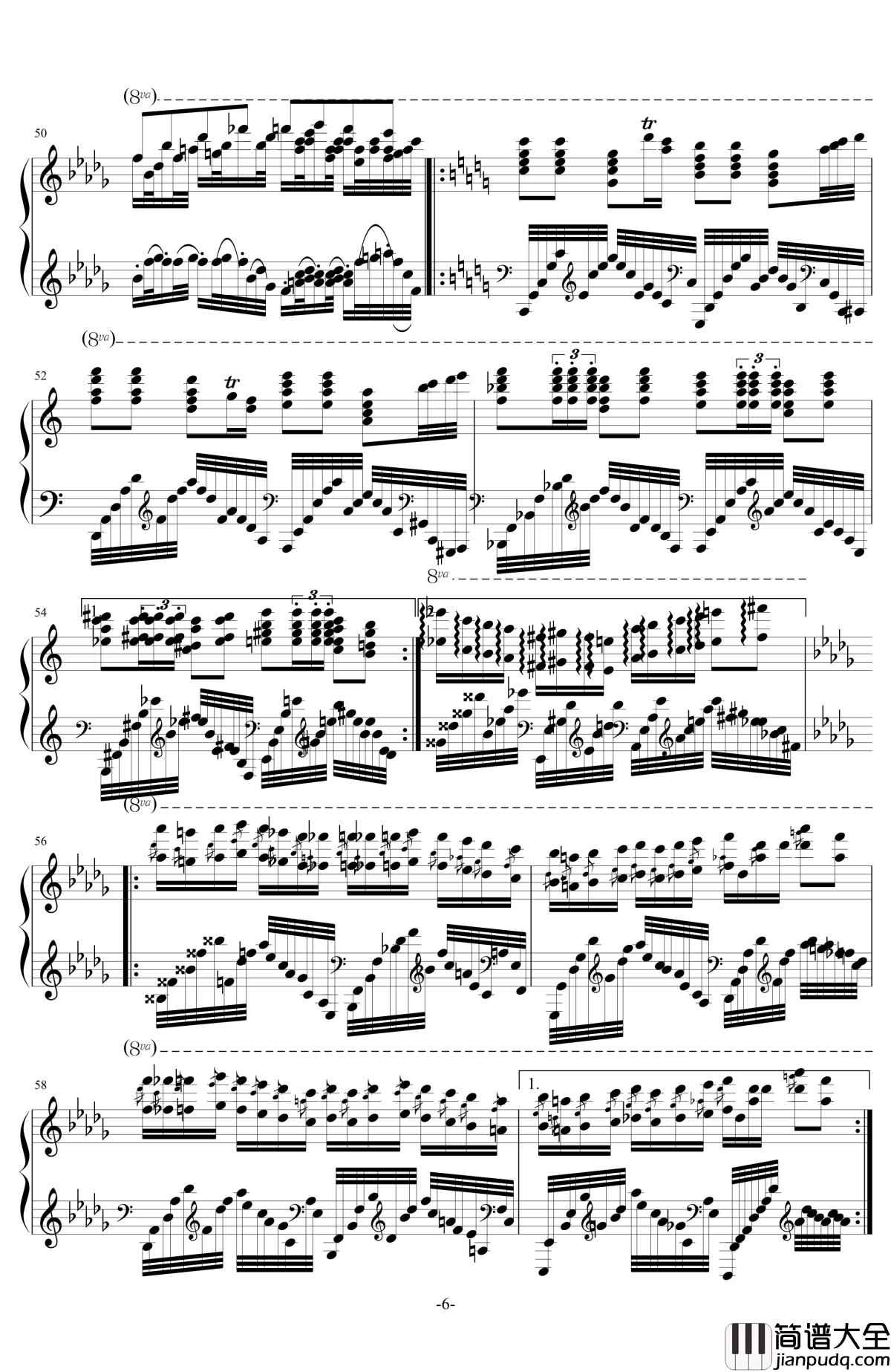 追影钢琴谱_降D大调叙事曲_airoad