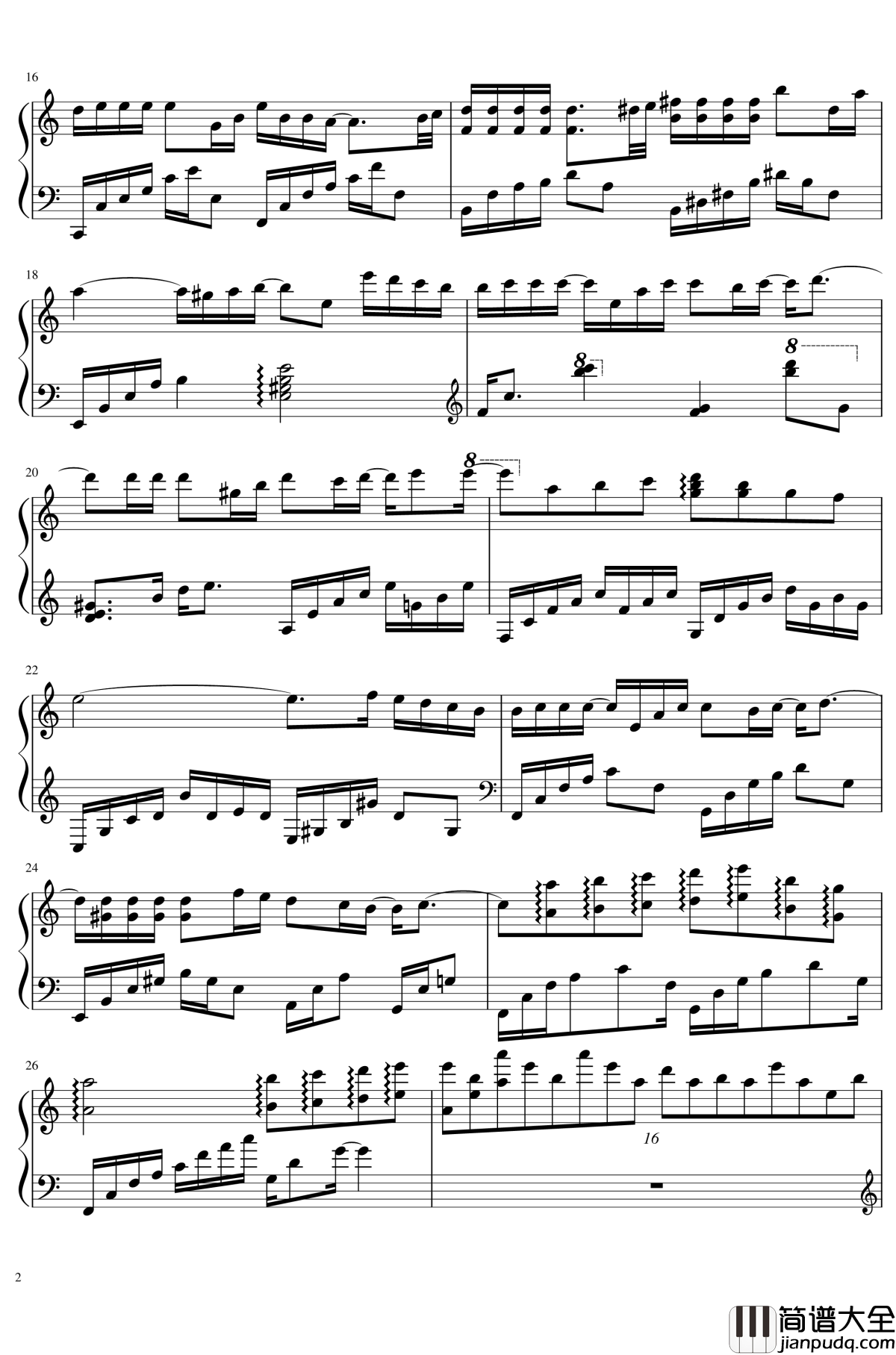 恋与制作人BGM钢琴谱