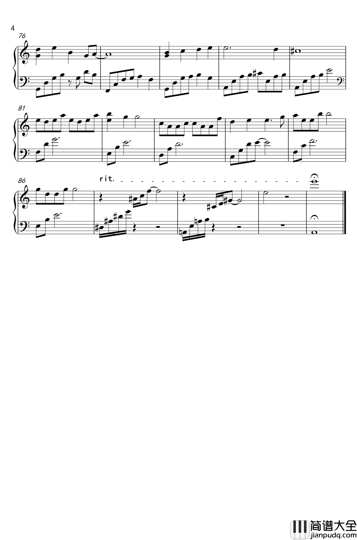 恋与制作人收场曲_恋与制作人_钢琴谱