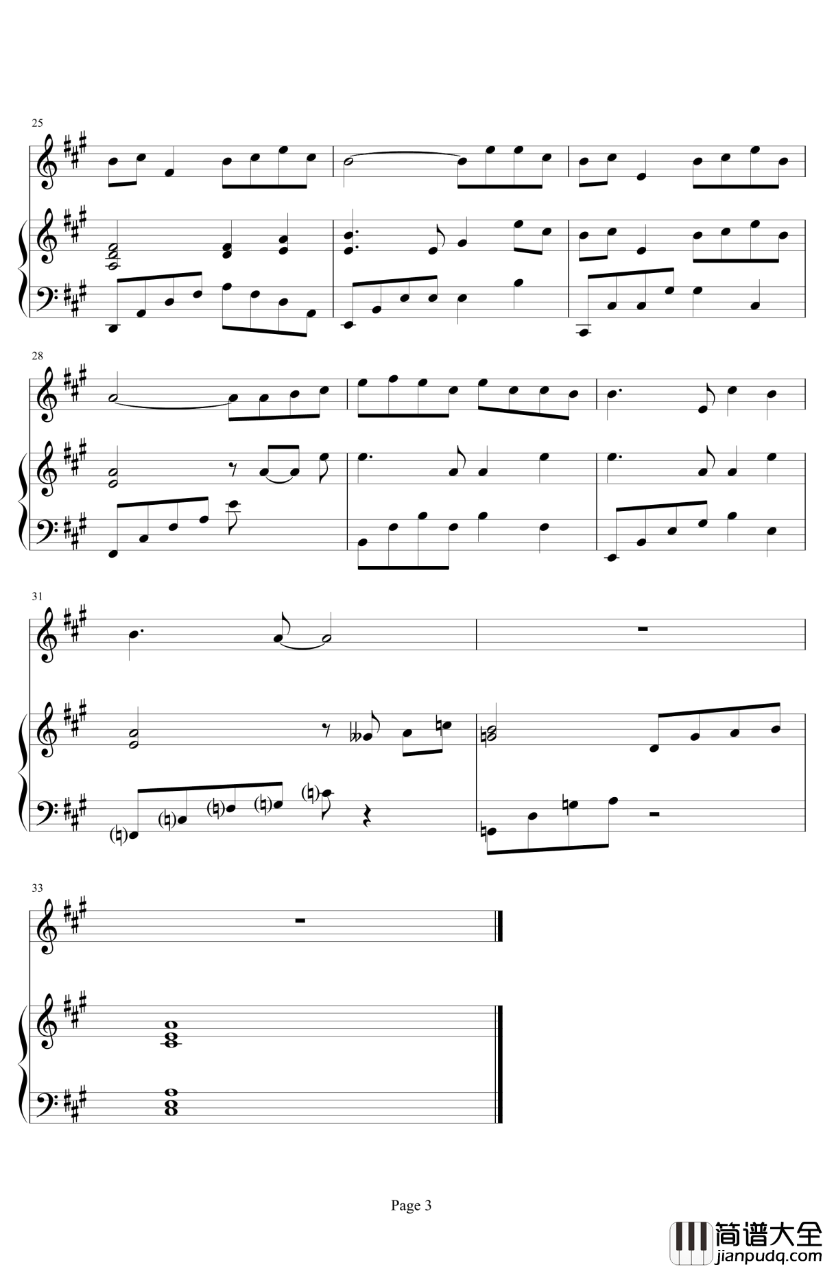 青花瓷弹唱谱钢琴谱_周杰伦