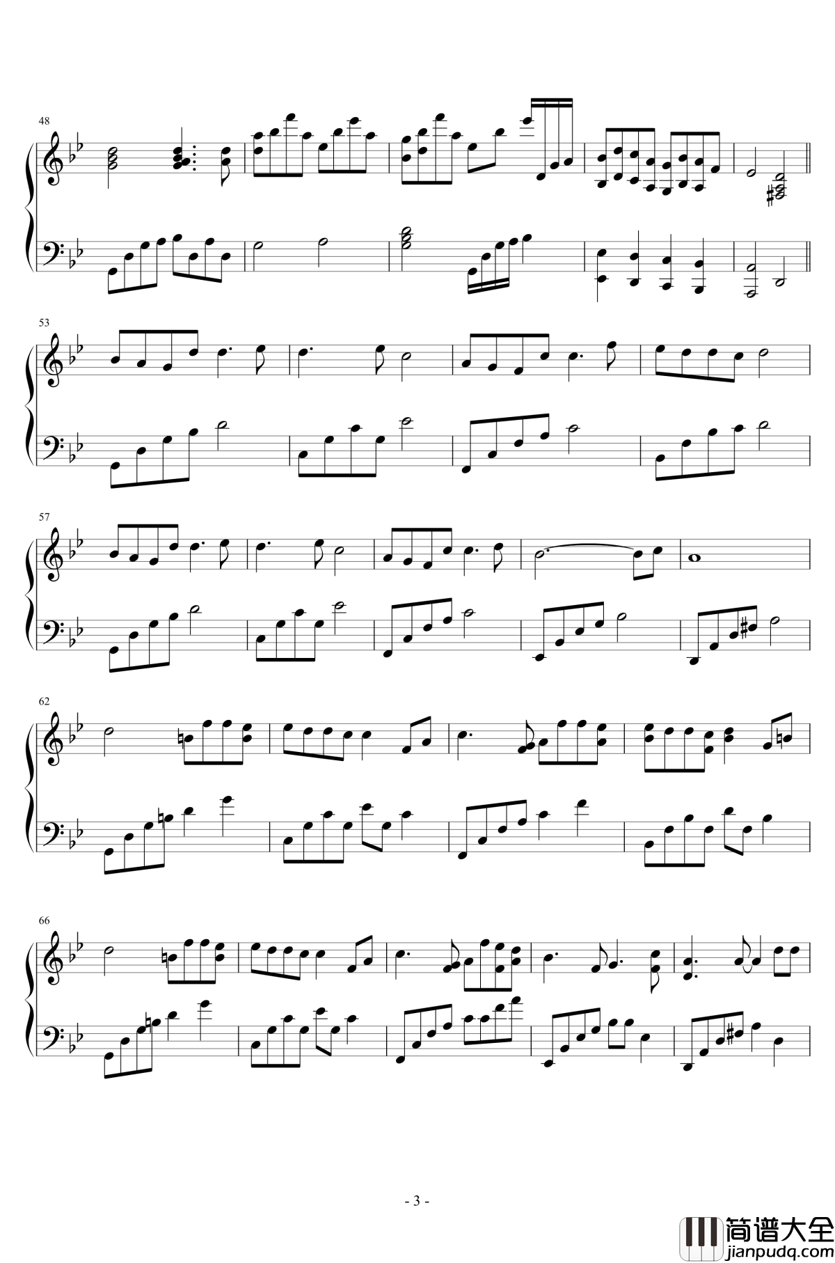 星月之湄钢琴谱_黄捷