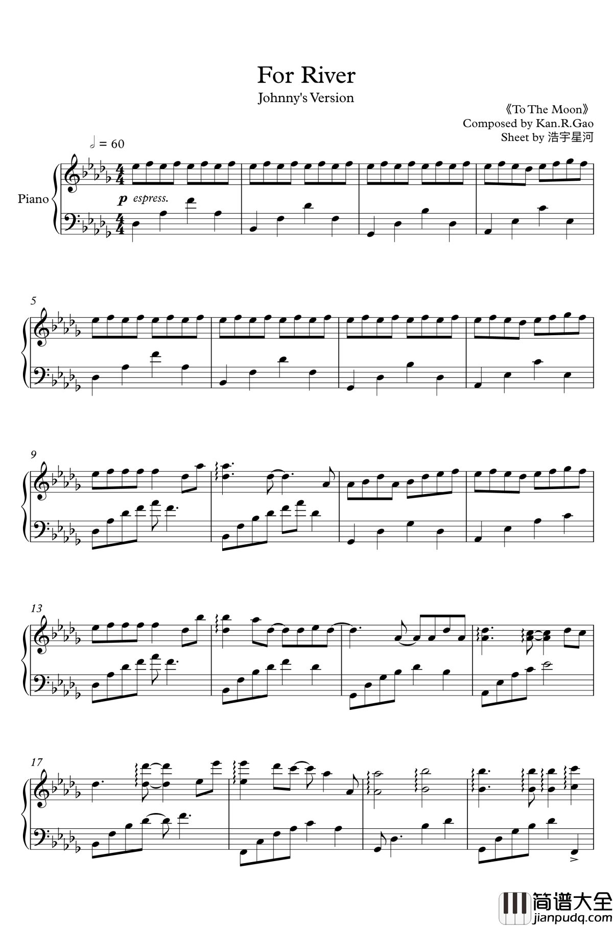 For_river钢琴谱_To_the_moon_Kan.R.Gao