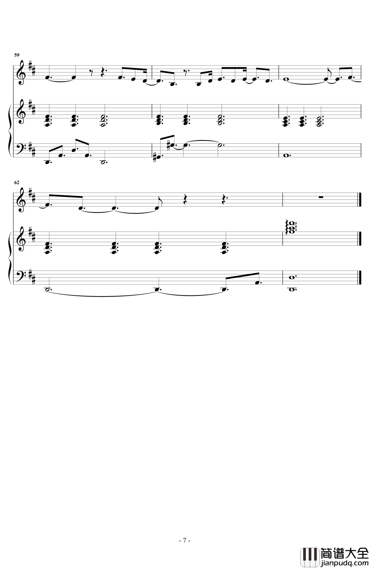 说散就散钢琴谱_华丽弹唱版_JC