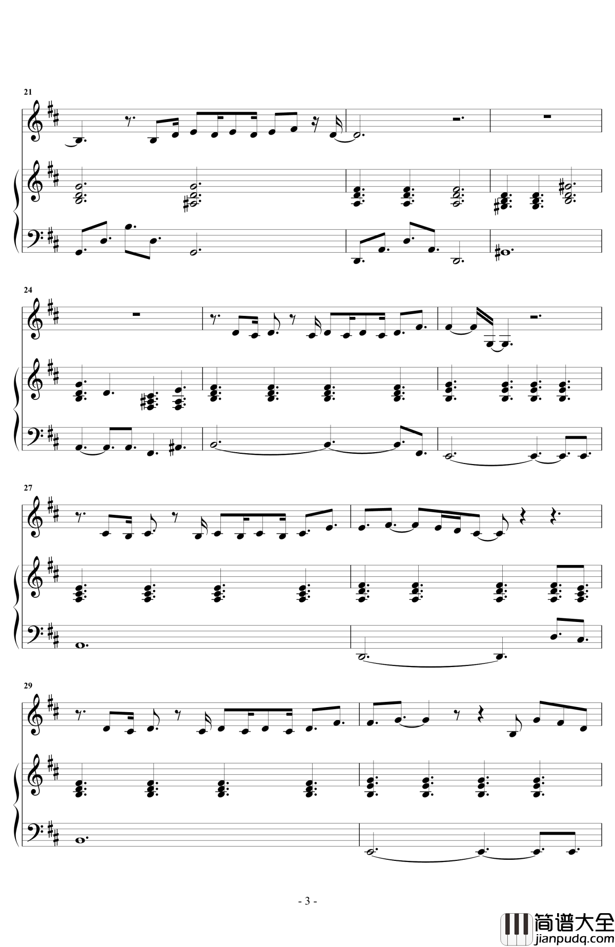 说散就散钢琴谱_华丽弹唱版_JC