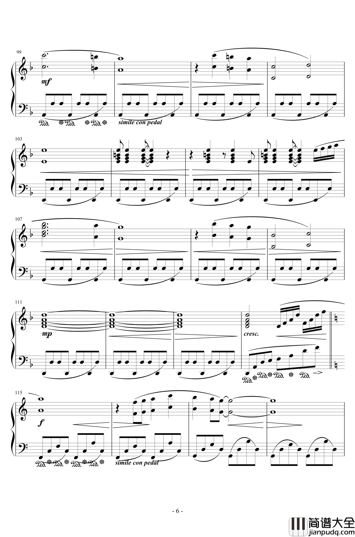 J_E_N_O_V_A钢琴谱_Returning_Home_最终幻想