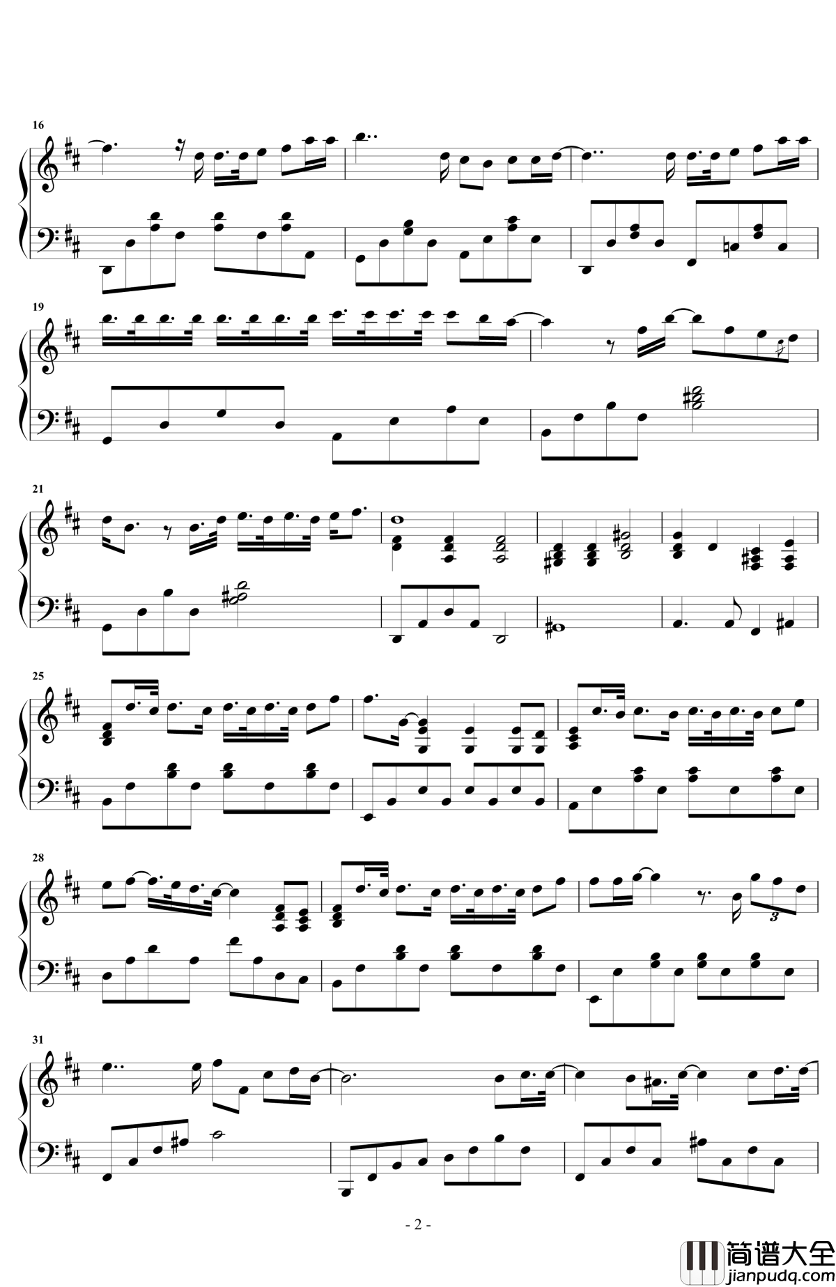 说散就散钢琴谱_原声独奏_陈咏桐