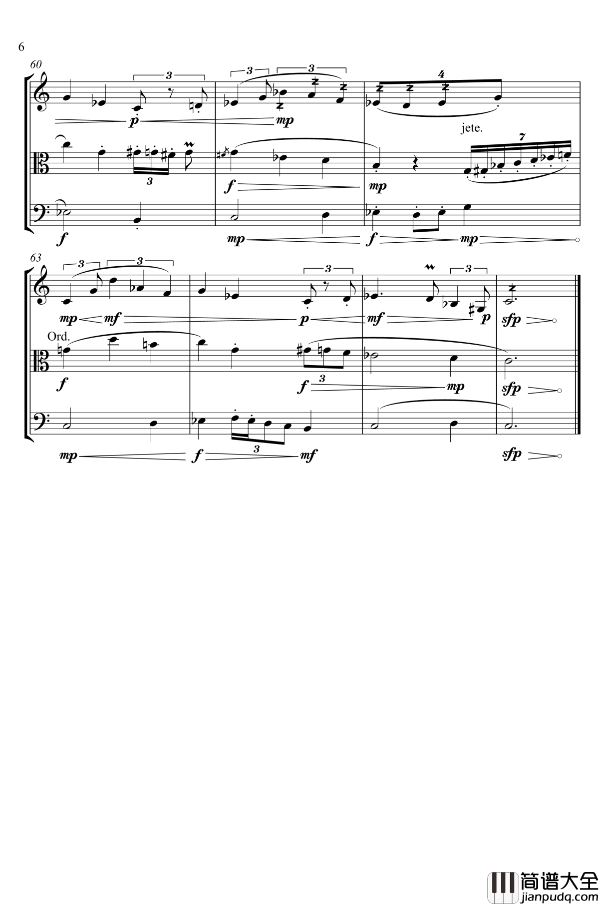 不可描述的剧情钢琴谱_弦乐三重奏_breadjuice