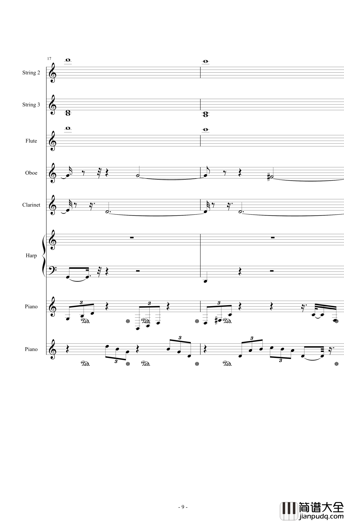 Or_AngelHar钢琴谱_天使的歌声_总谱