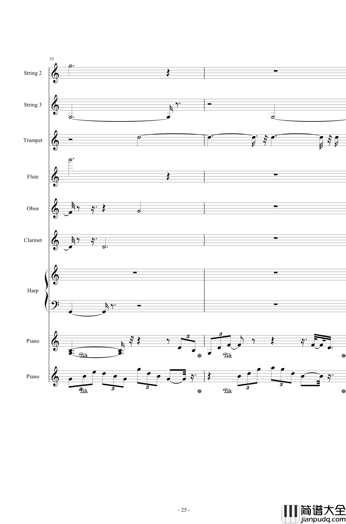 Or_AngelHar钢琴谱_天使的歌声_总谱