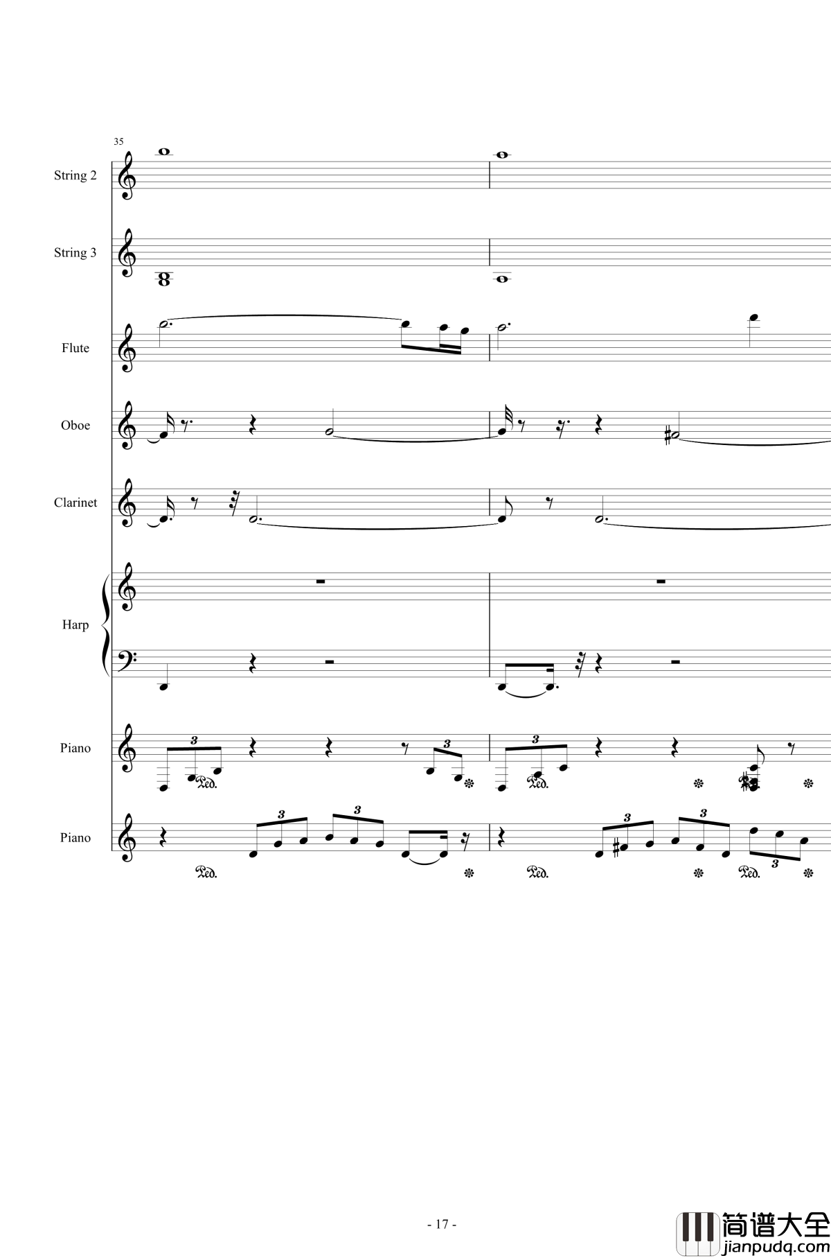 Or_AngelHar钢琴谱_天使的歌声_总谱