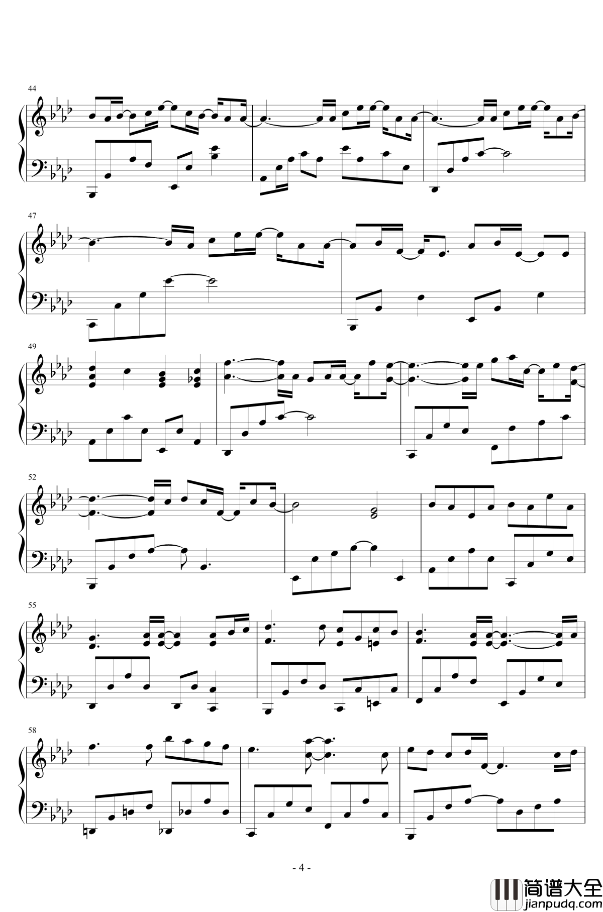 等你下课钢琴谱_原声独奏_周杰伦