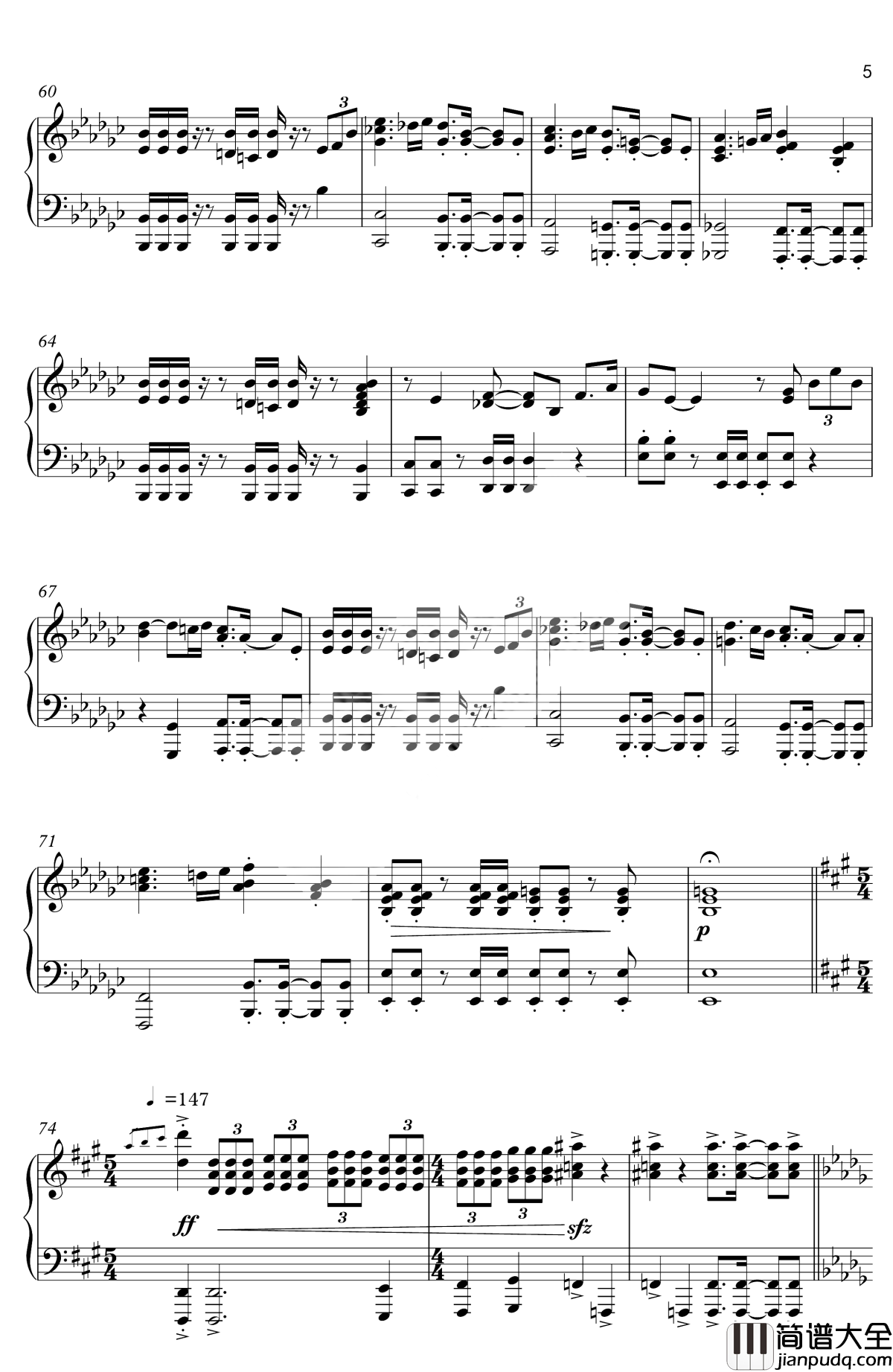 怪物猎人历代组曲钢琴谱