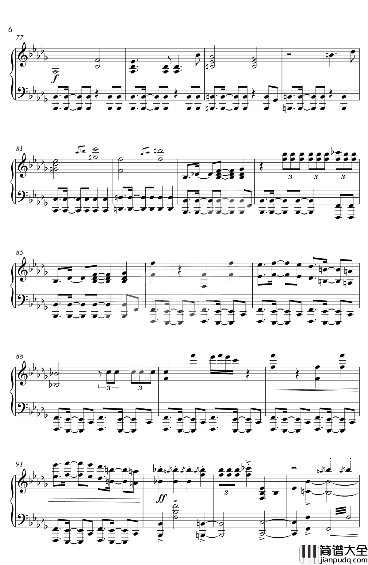 怪物猎人历代组曲钢琴谱