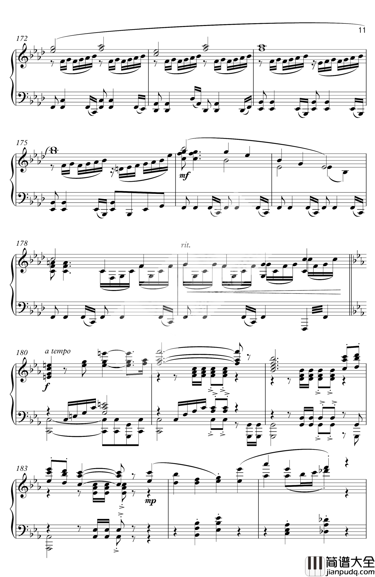 怪物猎人历代组曲钢琴谱