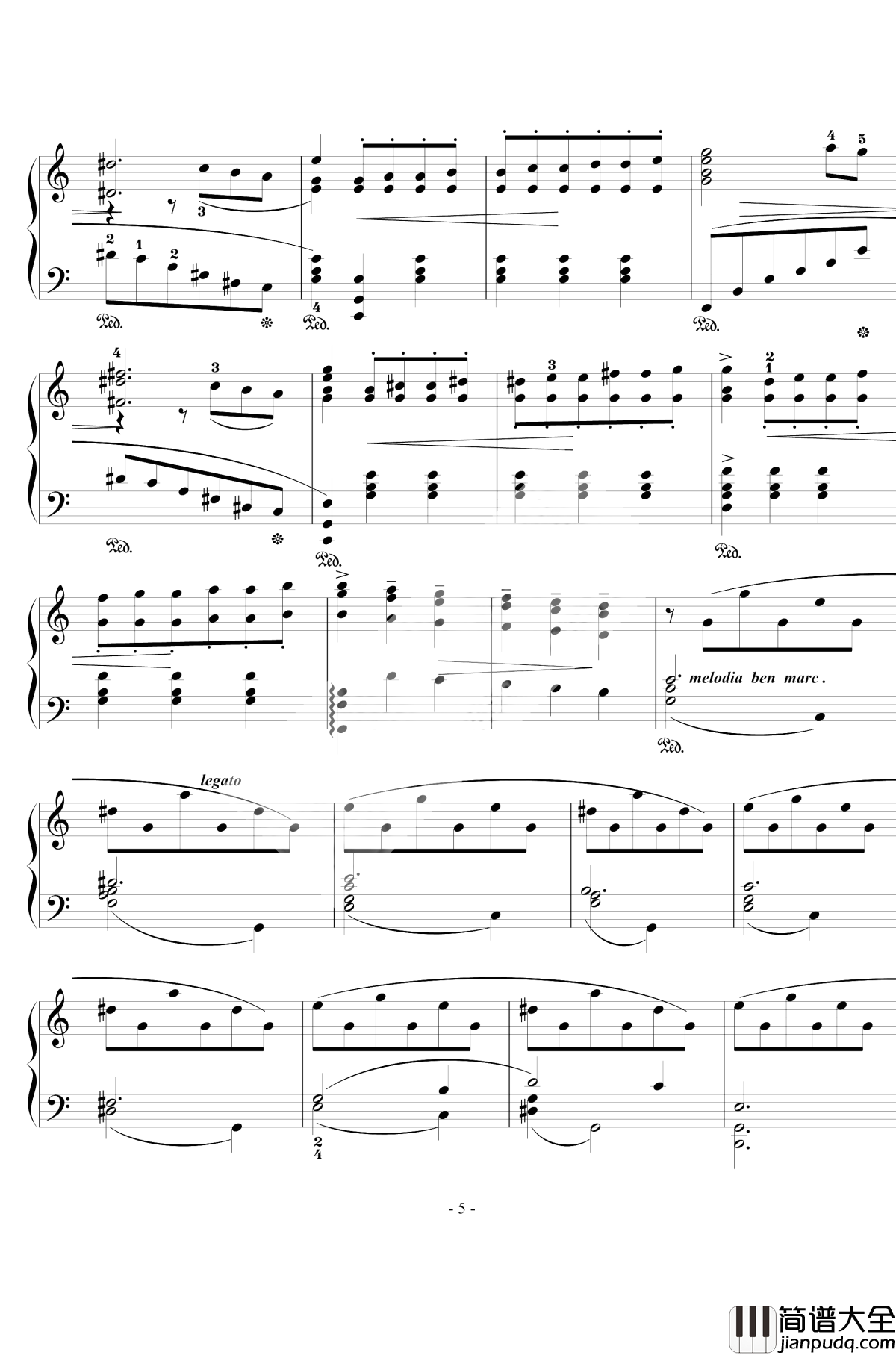 骑士风格圆舞曲钢琴谱_西贝柳斯