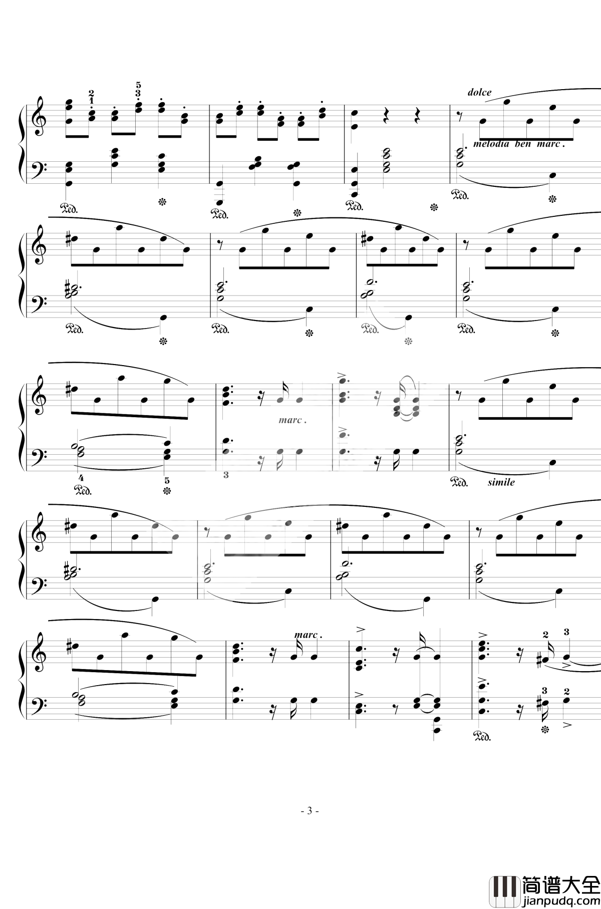 骑士风格圆舞曲钢琴谱_西贝柳斯