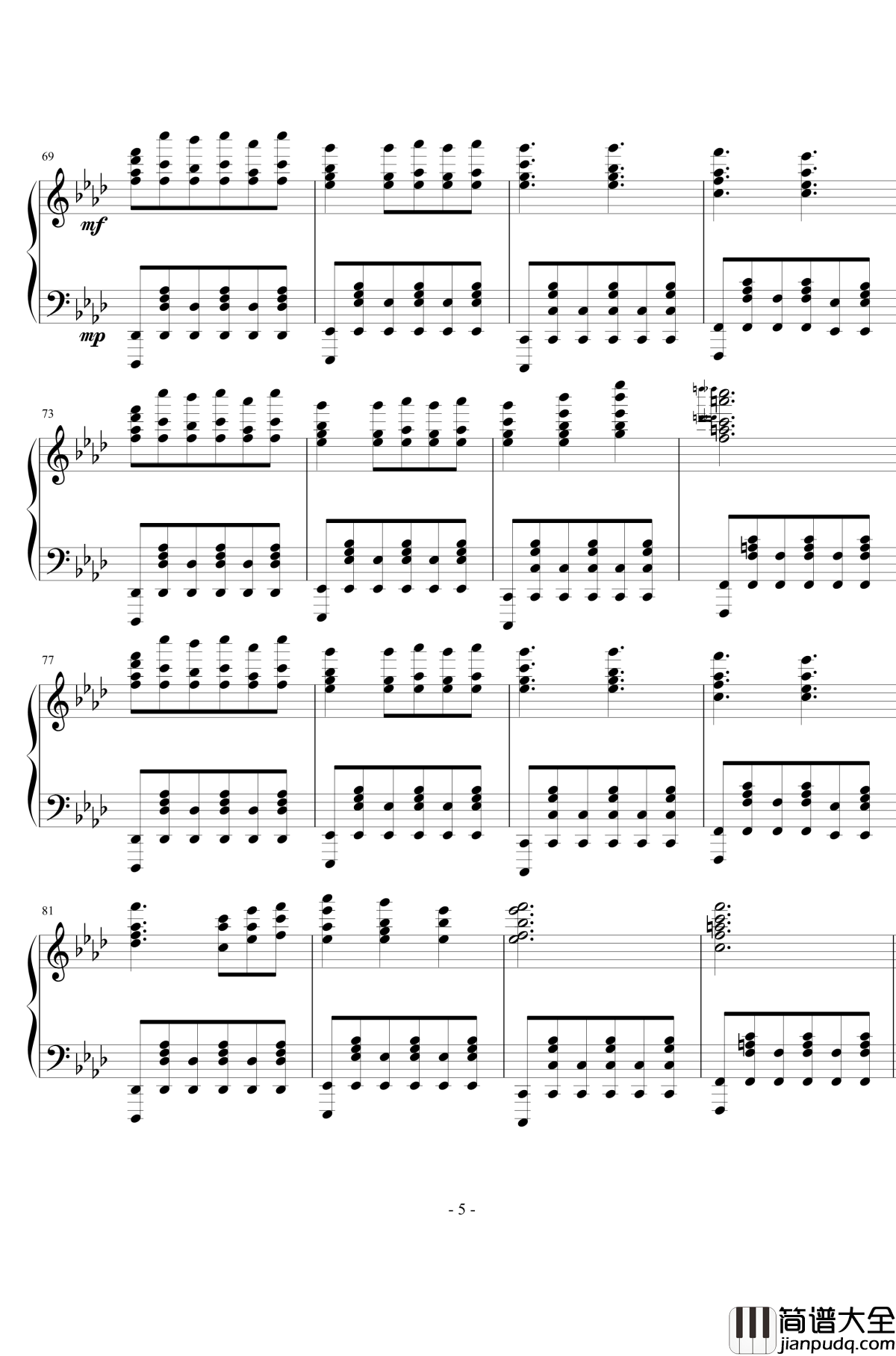 Battle_Against_a_True_Hero钢琴谱_undertale