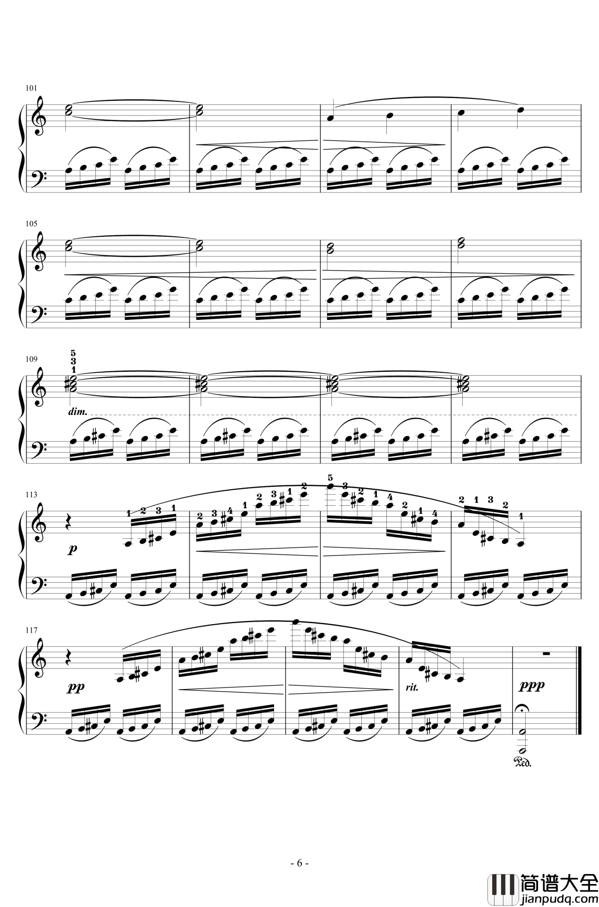 Prelude钢琴谱_最终幻想